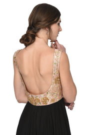 Black & Powder Pink Anarkali